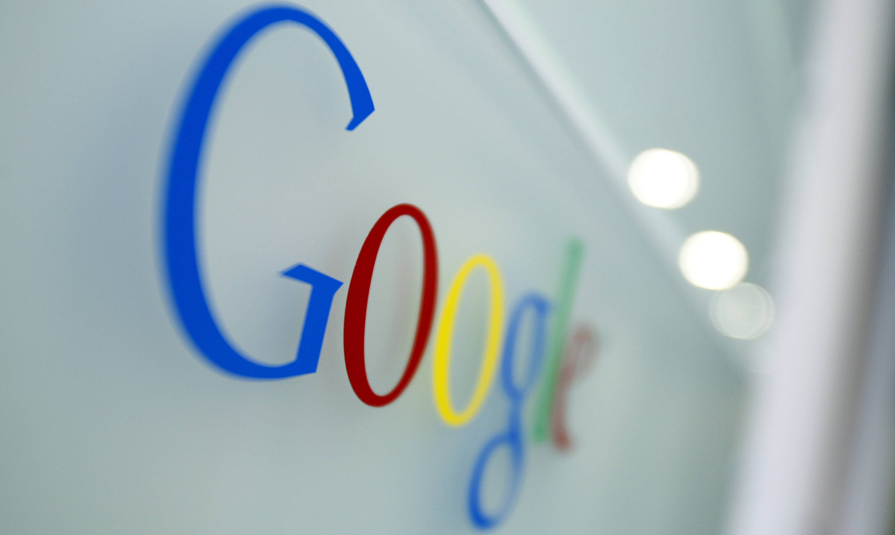 FILE - In this Tuesday, March 23, 2010, file photo, the Google logo is seen at the Google headquarters in Brussels. Google is about to change the way its influential search engine recommends websites on smartphones and tablets in a shift thats expected to sway where millions of people shop, eat and find information. The revised formula, scheduled to be released April 21, 2015. (AP Photo/Virginia Mayo, File) (AP)