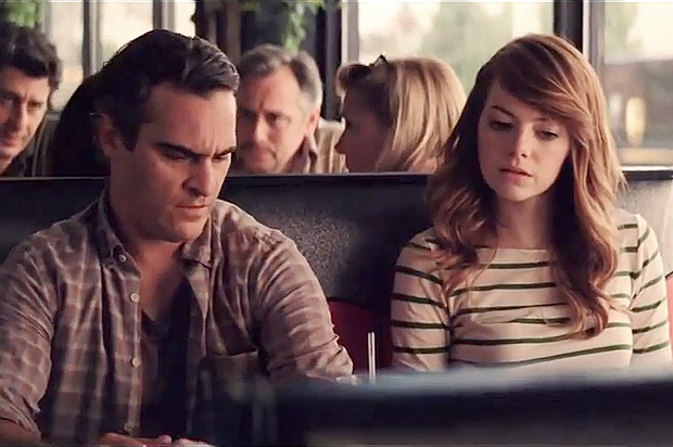 Joaquin Phoenix and Emma Stone in "Irrational Man"