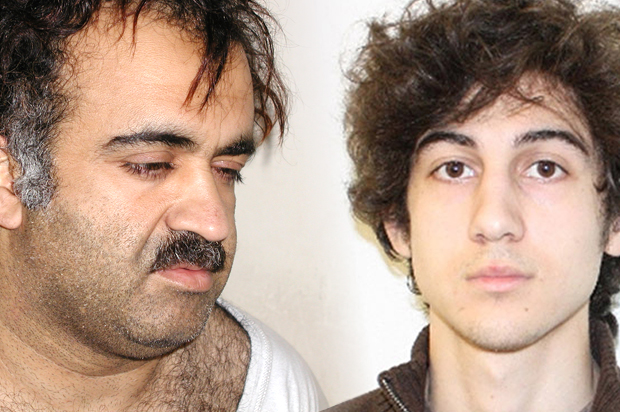 Khalid Sheikh Mohammed, Dzhokhar Tsarnaev (Reuters/AP)