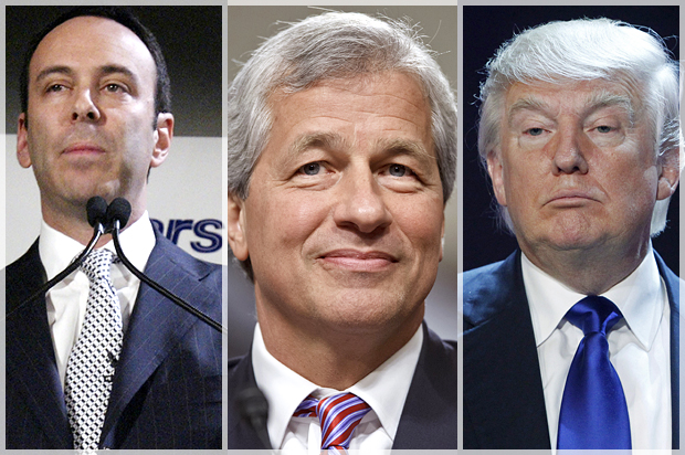 Edward Lampert, Jamie Dimon, Donald Trump (AP/Gregory Bull/J. Scott Applewhite/Reuters/Steve Marcus)