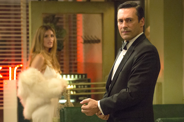 Maliabeth Johnson and Jon Hamm in "Mad Men" (AMC/Michael Yarish)
