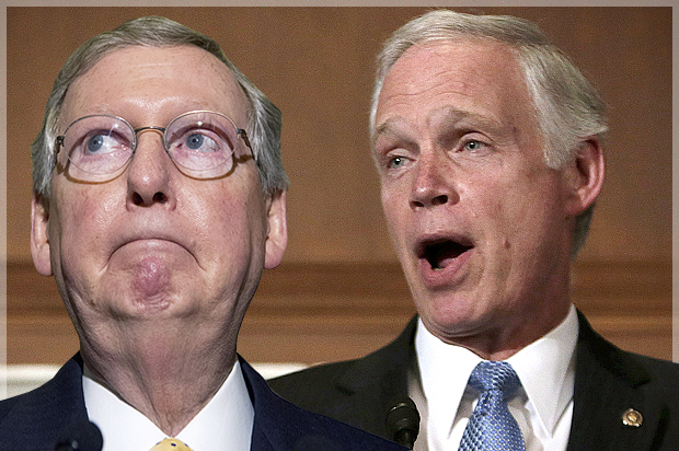 Mitch McConnell, Ron Johnson (AP/Manuel Balce Ceneta/Reuters/Gary Cameron/Photo montage by Salon)