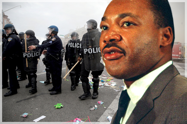 Martin Luther King Jr. (AP/Chick Harrity/Patrick Semansky/Photo montage by Salon)