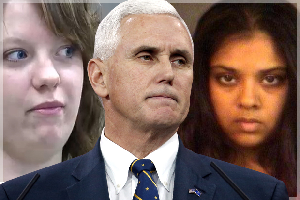 Crystal O'Connor, Mike Pence, Purvi Patel (ABC57/WBND/AP/Alex Brandon/Salon)