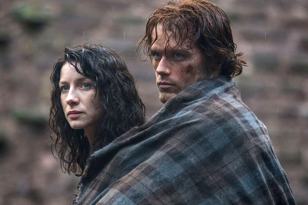 Caitriona Balfe and Sam Heughan in "Outlander" (Sony Pictures Television Inc.)