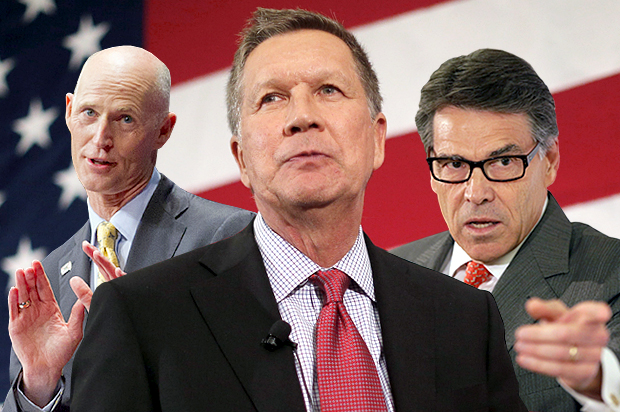 Rick Scott, John Kasich, Rick Perry (AP/Reuters/J. Scott Applewhite/Brian Snyder/Reed Saxon/Photo montage by Salon)