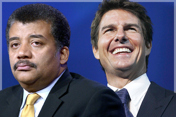 Neil deGrasse Tyson, Tom Cruise (AP/Joel Ryan/Richard Shotwell/Photo montage by Salon)