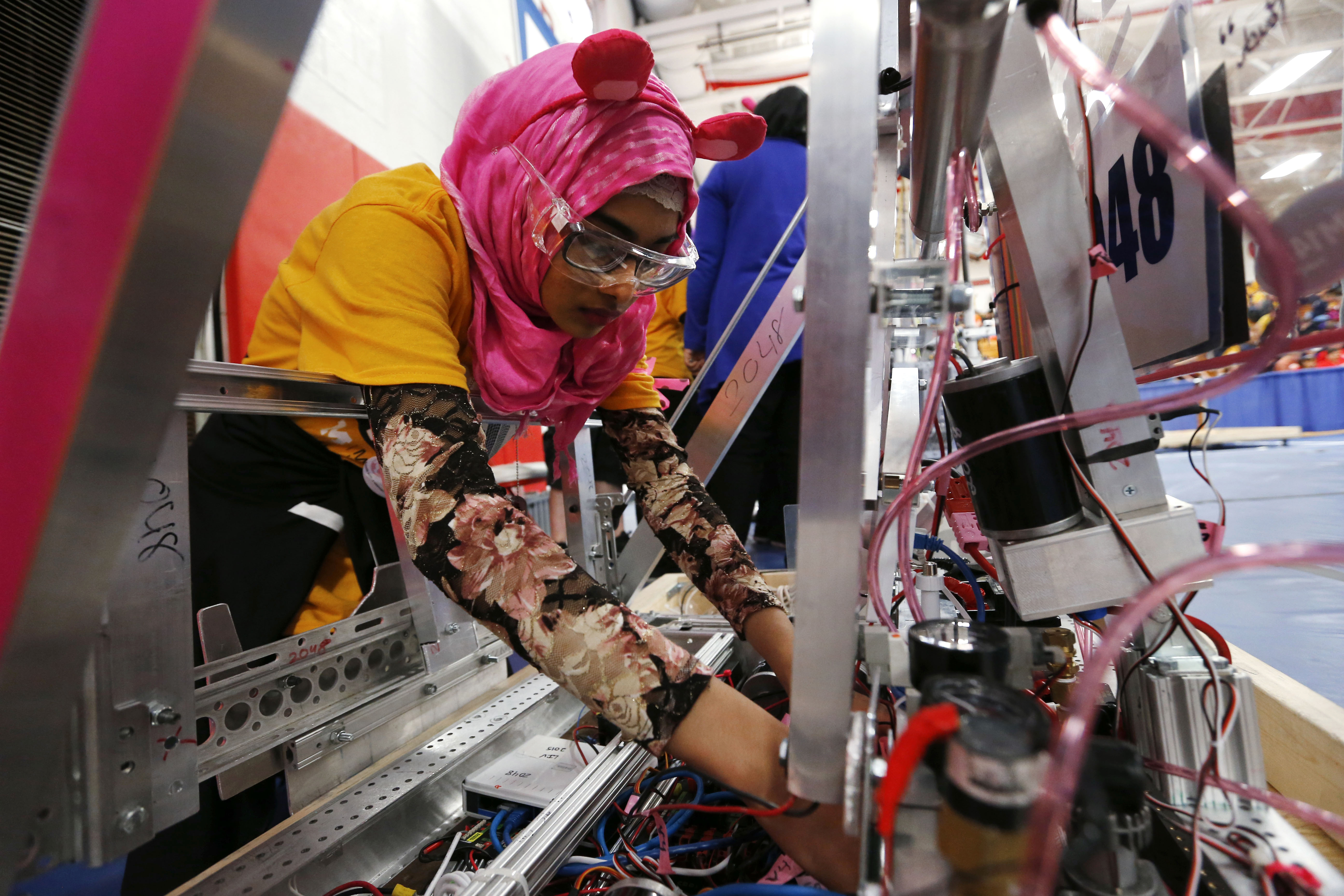 Robotics is a growing field that helps chronically ill students learn. (AP)