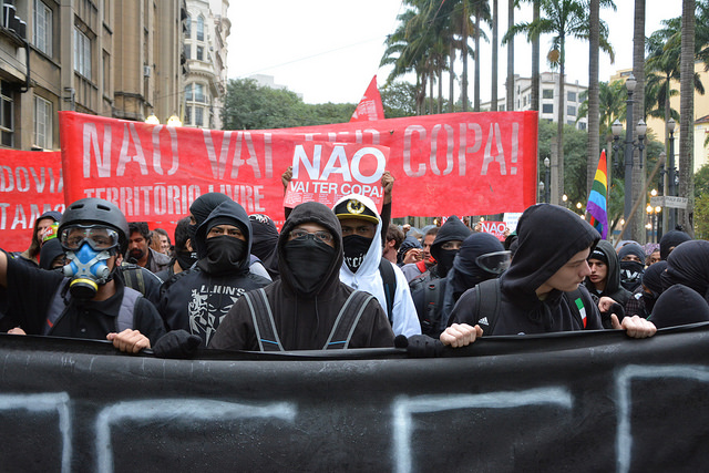 World Cup protest in São Paulo, Brazil (Ben Tavener via Flickr)