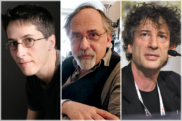 Alison Bechdel, Art Spiegelman, Neil Gaiman (Houghton Mifflin Harcourt/Greg Martin/Knopf Doubleday/Nadja Spiegelman/AP/Chris Pizzello)
