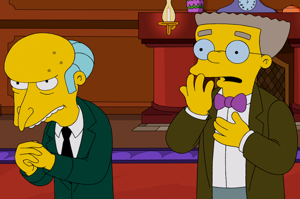 Mr. Burns and Smithers in "The Simpsons" (Fox)