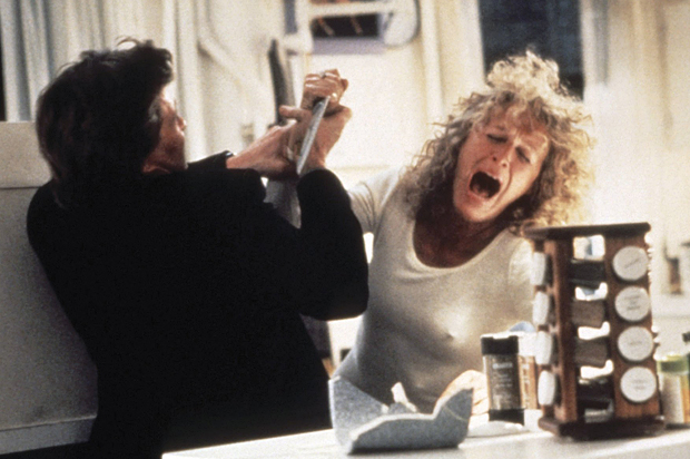 Michael Douglas and Glenn Close in "Fatal Attraction" (Paramount Pictures)