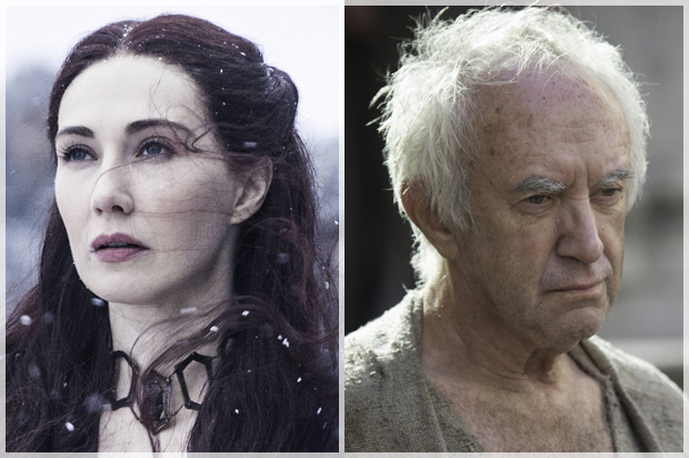Carice van Houten; Jonathan Pryce in "Game of Thrones" (HBO)
