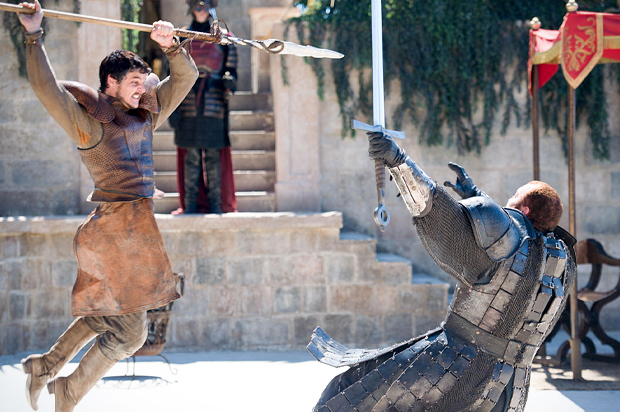 Pedro Pascal and Hafþór Júlíus Björnsson in "Game of Thrones" (HBO)