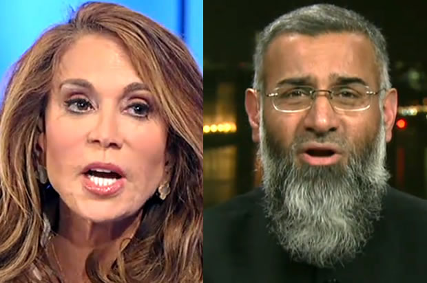 Pam Geller/Anjem Choudary (Fox News)