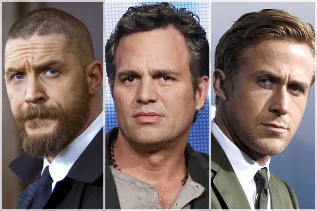 Tom Hardy, Mark Ruffalo, Ryan Gosling (Reuters/Mario Anzuoni/Lucy Nicholson)