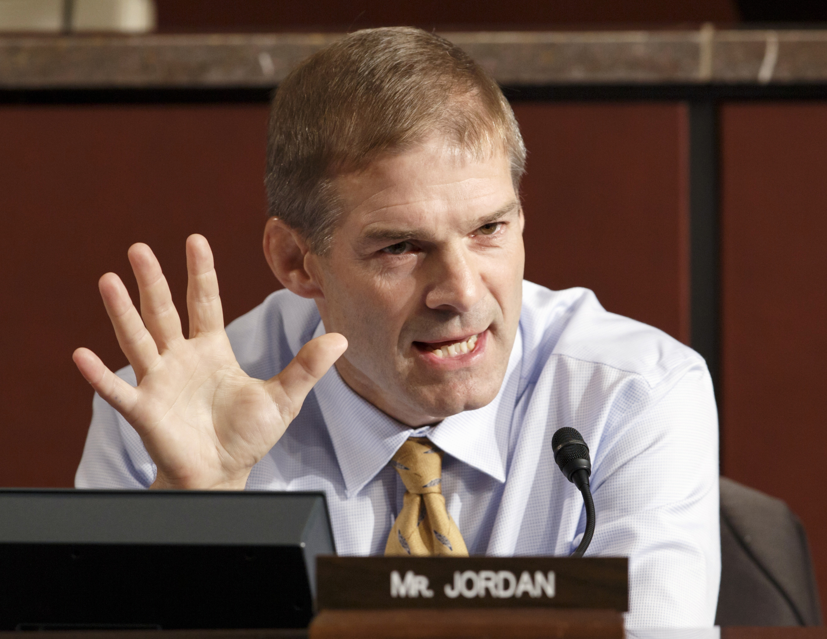 FILE - In this Sept. 17, 2014 file photo, Rep. Jim Jordan, R-Ohio speaks on Capitol Hill in Washington. The party that wins the impending Supreme Court decision on President Barack Obamas health care law could be the political loser. If the Republican-backed challenge to the laws subsidies for lower-earning Americans prevails, theyd have achieved a top goal of severely damaging Obamacare. (AP Photo/J. Scott Applewhite, File) (AP)