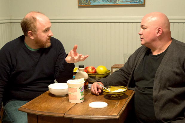 Louis C.K. and Robert Kelly in "Louie" (FX/KC Bailey)