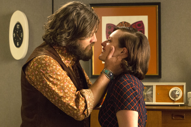 Jay R. Ferguson and Elisabeth Moss in "Mad Men" (AMC/Michael Yarish)