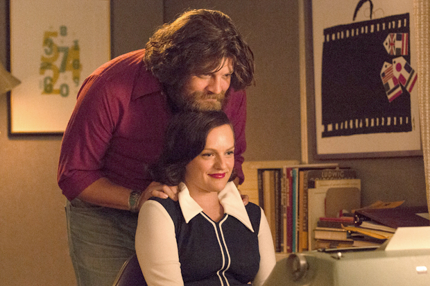 Jay R. Ferguson and Elisabeth Moss in "Mad Men" (AMC/Michael Yarish)