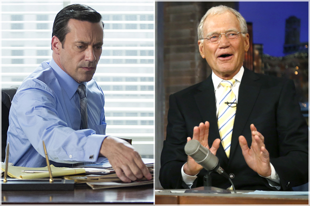 "Mad Men," "Late Show with David Letterman" (AMC/Reuters/Jonathan Ernst)