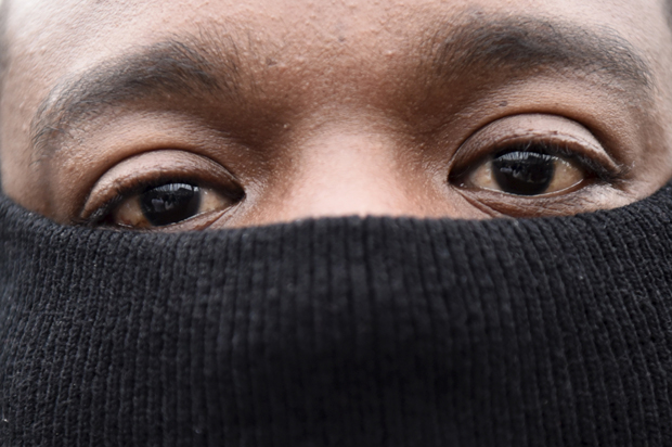 Protester, Baltimore, April 25, 2015. (Reuters/Sait Serkan Gurbuz)