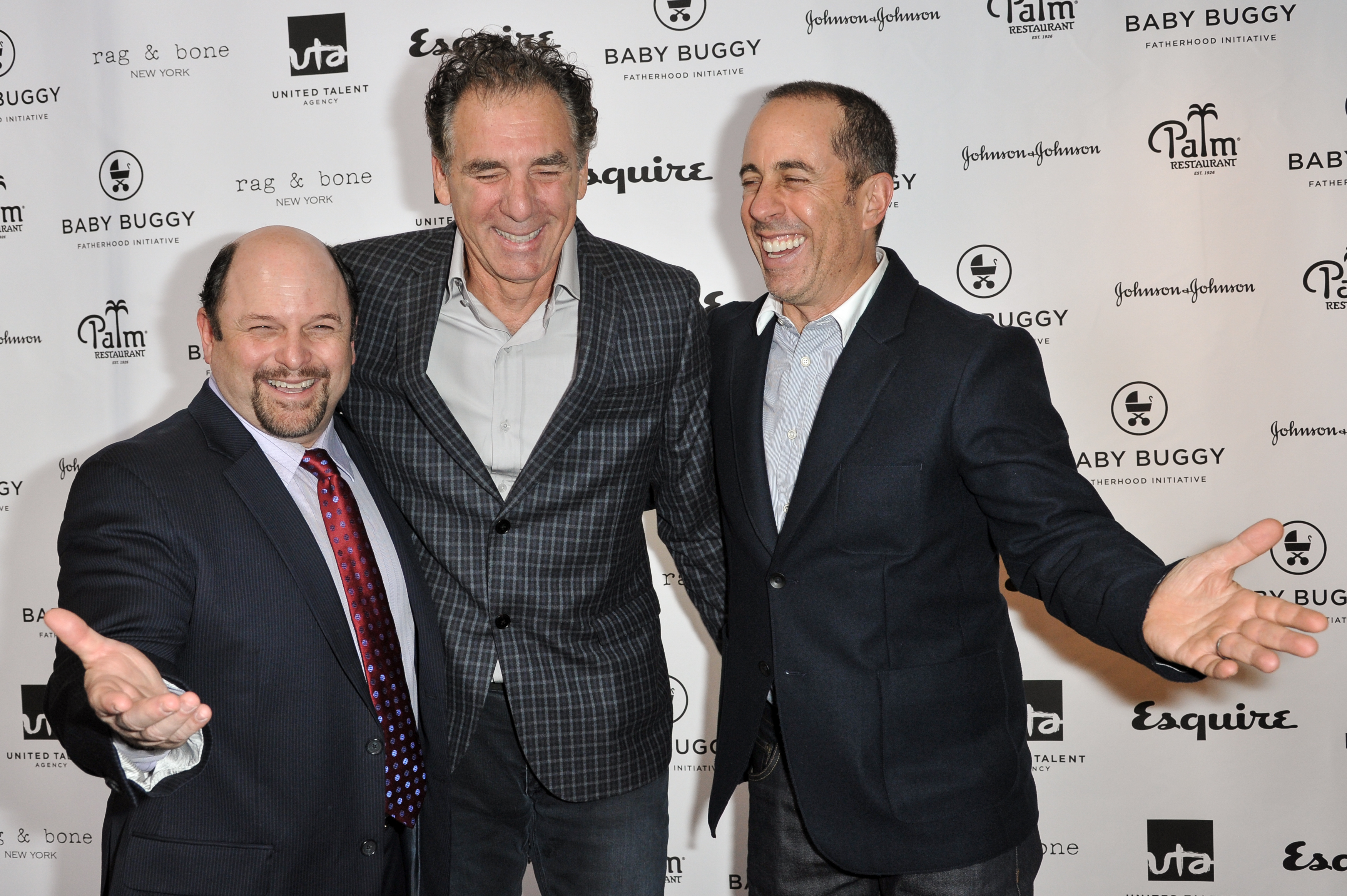 Jason Alexander, Michael Richards and Jerry Seinfeld (AP/Richard Shotwell)