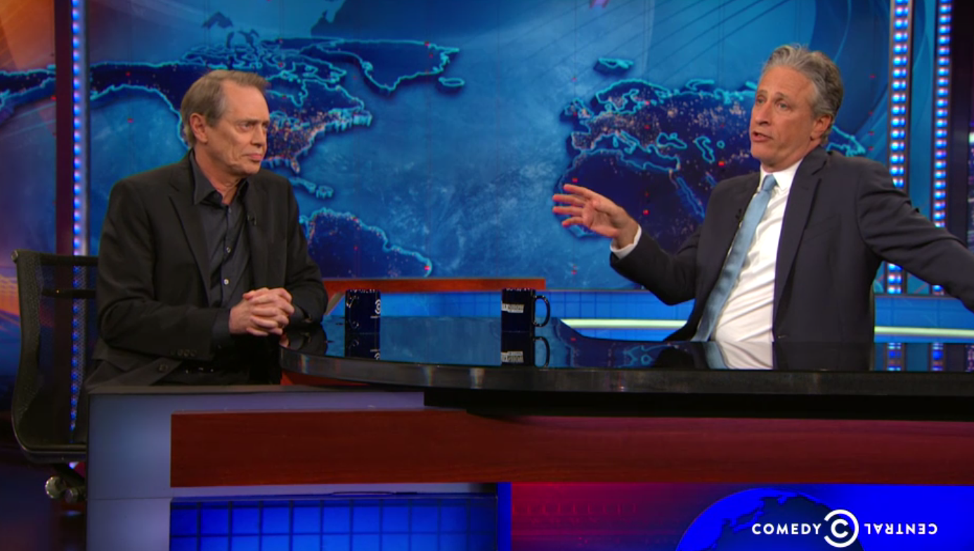Steve Buscemi, Jon Stewart (Comedy Central)