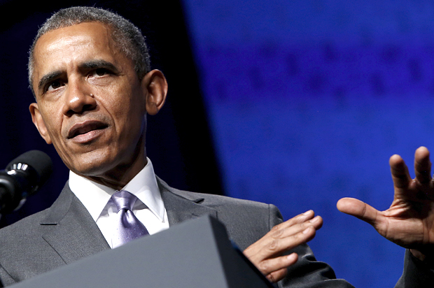 Barack Obama delivers remarks at the Catholic Health Association conference in Washington, June 9, 2015. (Reuters/Jonathan Ernst)