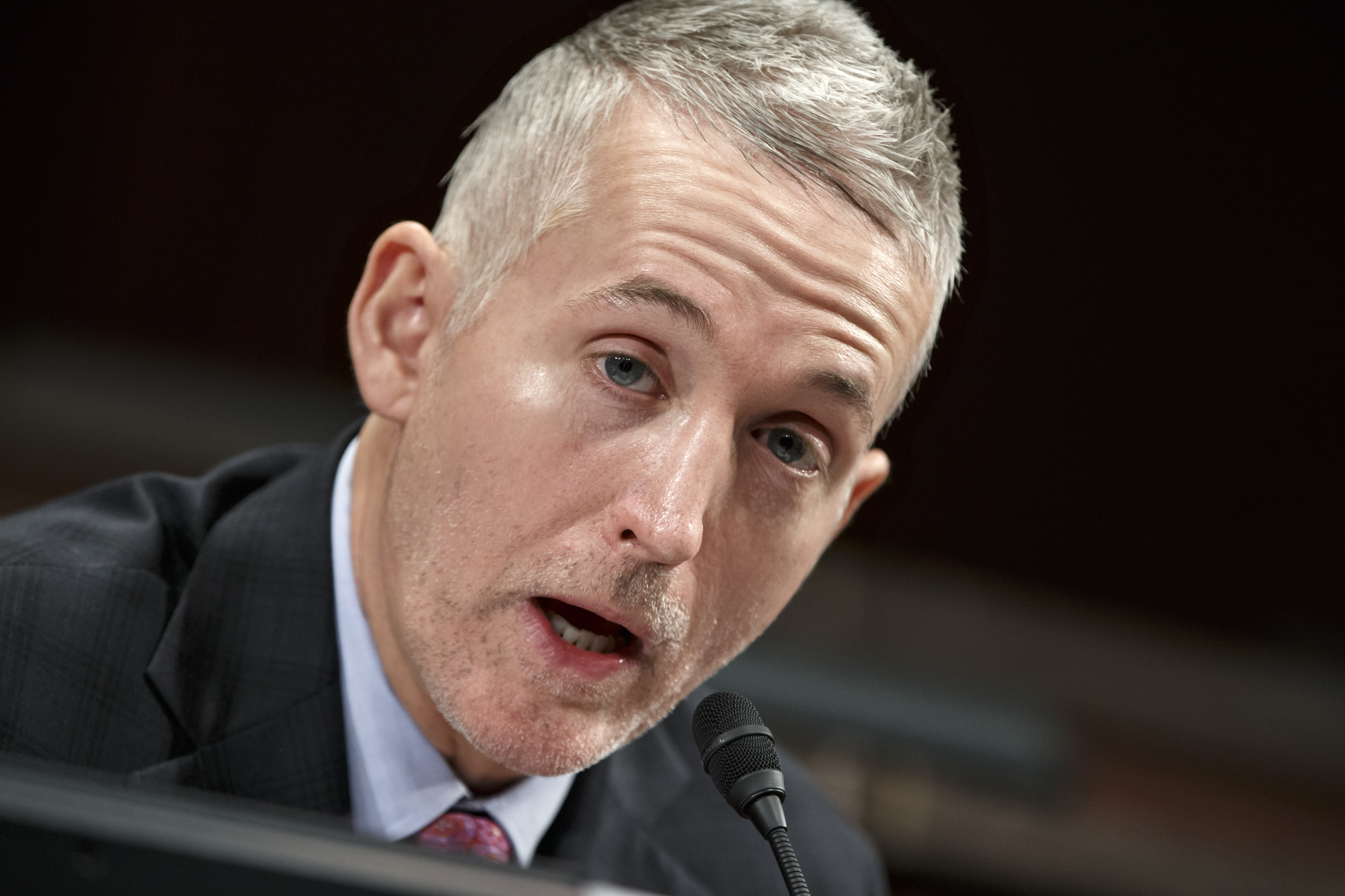 FILE - In this Jan. 27, 2015, file photo, House Select Committee on Benghazi Chairman Rep. Trey Gowdy, R-S.C., demands answers of witnesses  from the State Department and the CIA, as it holds its third public hearing to investigate the 2012 attacks on the U.S. consulate in Benghazi, Libya, where a violent mob killed four Americans, including Ambassador Christopher Stevens, on Capitol Hill in Washington. Sidney Blumenthal will testify in closed session June 16, 2015, about frequent emails he sent about Libya when Hillary Rodham Clinton served as secretary of state. Blumenthal worked in the White House under President Bill Clinton and is a longtime friend and adviser to the Clinton family.   (AP Photo/J. Scott Applewhite) (AP)
