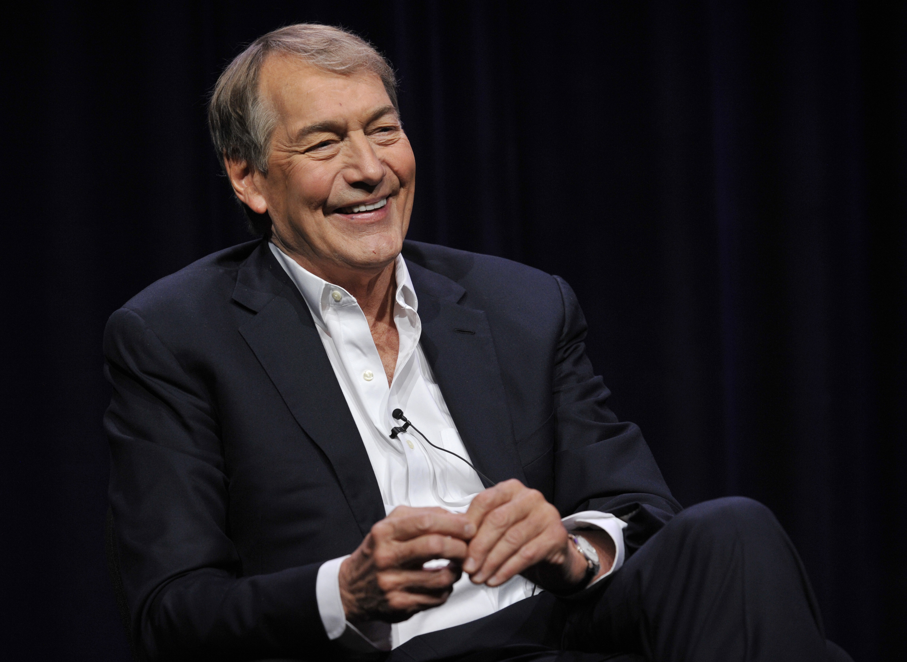 FILE - In this Aug. 7, 2013 file photo, Charlie Rose, host of "Charlie Rose: The Week," takes part in a panel discussion during the PBS Summer 2013 TCA press tour at the Beverly Hilton Hotel in Beverly Hills, Calif. Rose, who is also the anchor of CBS This Morning," will receive the 2015 Walter Cronkite Award for Excellence in Journalism from Arizona State University's Cronkite School, the school announced Monday, June 1, 2015. (Photo by Chris Pizzello/Invision/AP, File) (Chris Pizzello/invision/ap)