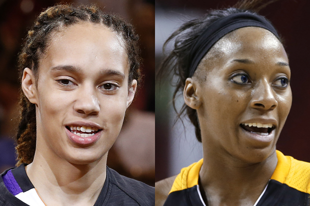 Brittney Griner, Glory Johnson (AP/Ross D. Franklin/Elaine Thompson)