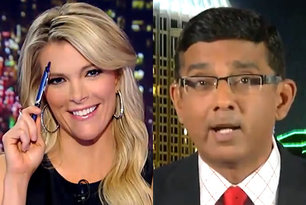 Megyn Kelly, Dinesh D'Souza (Fox News)