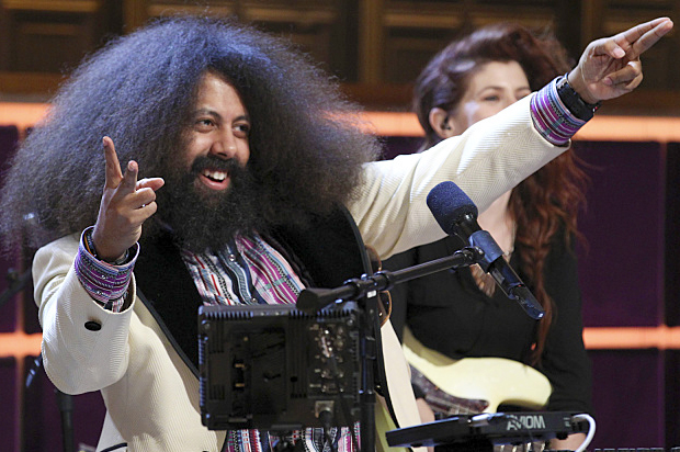 Reggie Watts on "The Late Late Show with James Corden" (CBS/Sonja Flemming)
