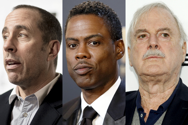 Jerry Seinfeld, Chris Rock, John Cleese (Reuters/Danny Moloshok)