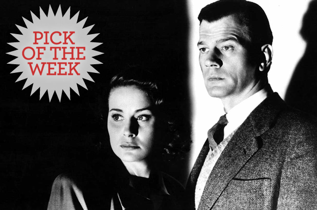 Valli (left) and Joseph Cotten in "The Third Man." (Rialto Pictures)