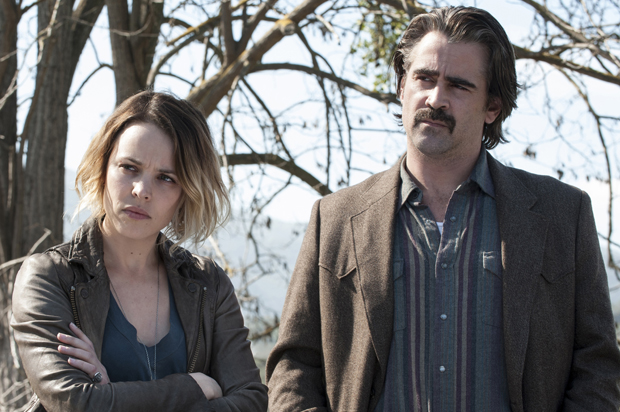 Rachel McAdams and Colin Farrell in "True Detective" (HBO/Lacey Terrell)