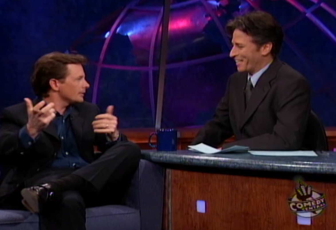 Michael J Fox, Jon Stewart (Comedy Central)