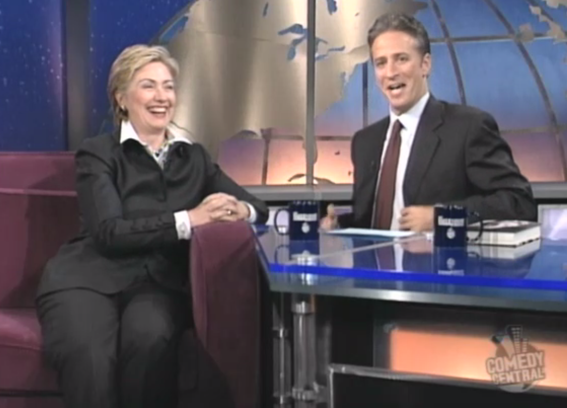 Hillary Clinton, Jon Stewart (Comedy Central)