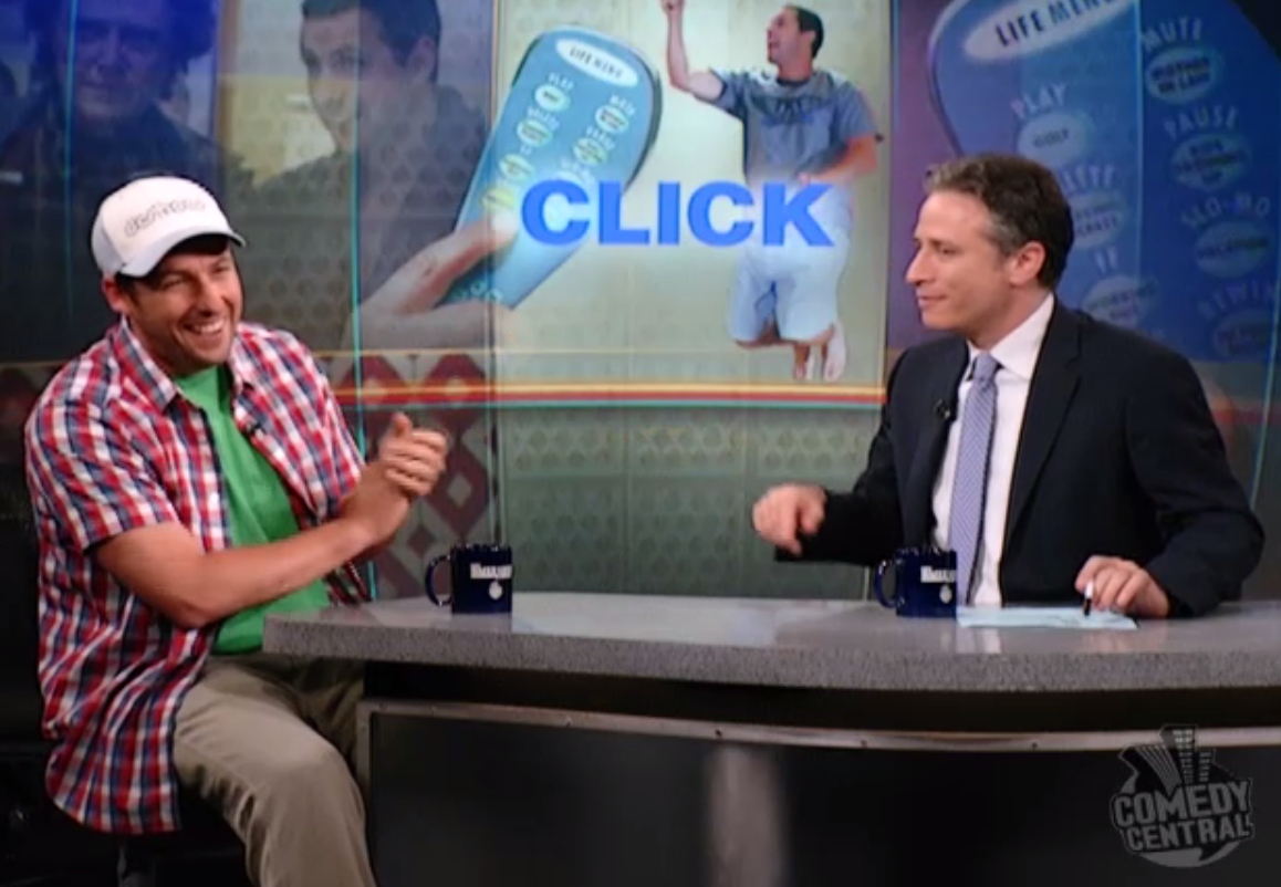 Adam Sandler, Jon Stewart (Comedy Central)