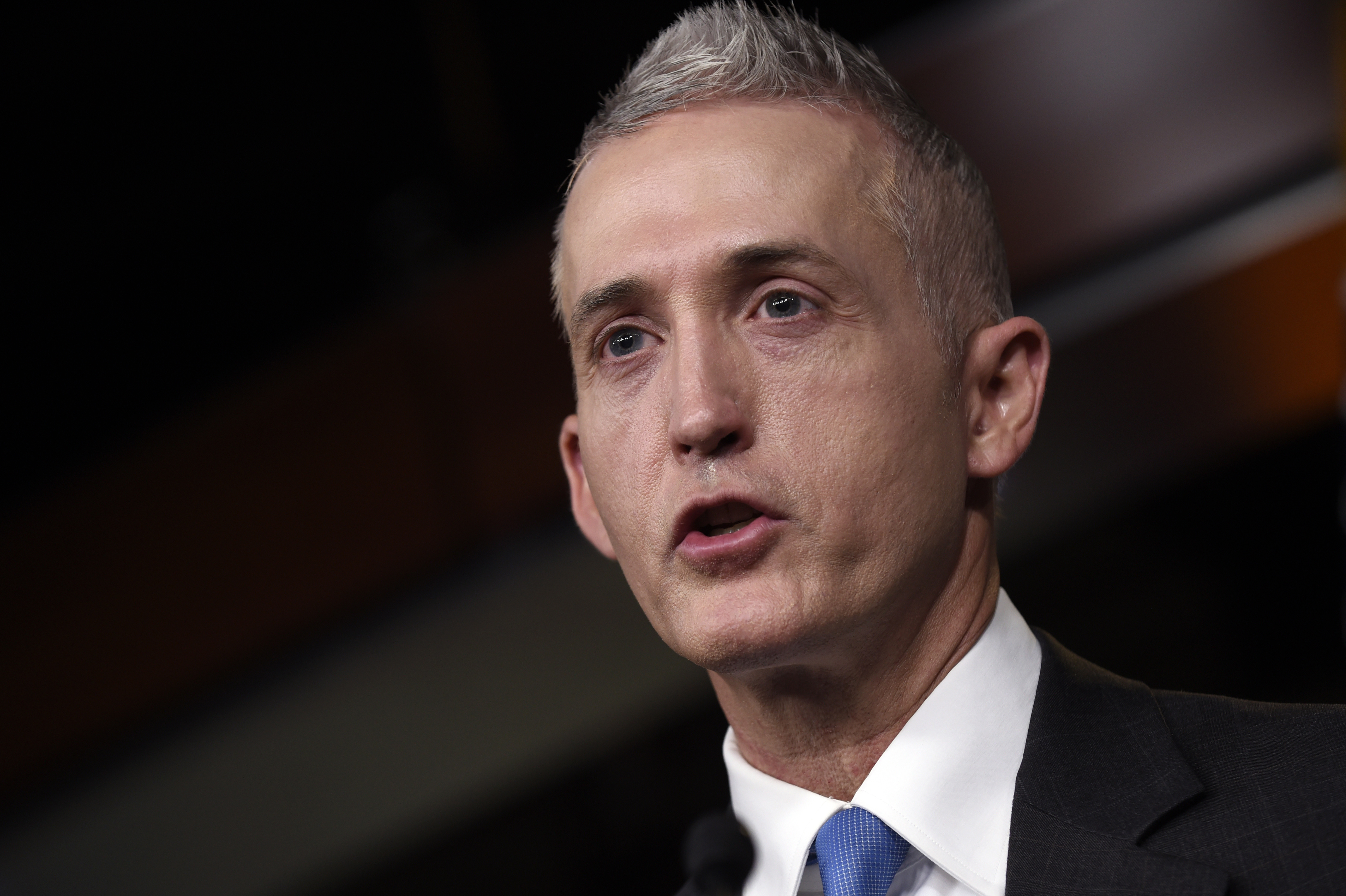 FILE - In this March 3, 2015 file photo, House Select Committee on Benghazi Chairman Rep. Trey Gowdy, R-S.C. speaks at a news conference on Capitol Hill in Washington. Republicans on the House committee investigating the 2012 attacks in Benghazi, Libya, say there is no agreement with Hillary Rodham Clinton over her possible appearance before the panel, despite the State Departments pledge to produce 5,000 new pages of documents. (AP Photo/Susan Walsh, File) (AP)