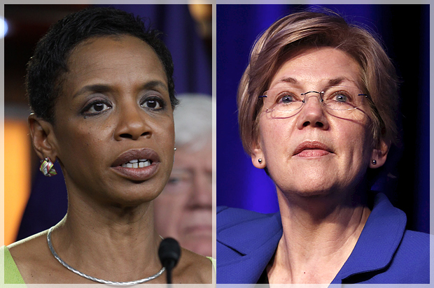 Donna Edwards, Elizabeth Warren (AP/Lauren Victoria Burke/Reuters/Yuri Gripas)