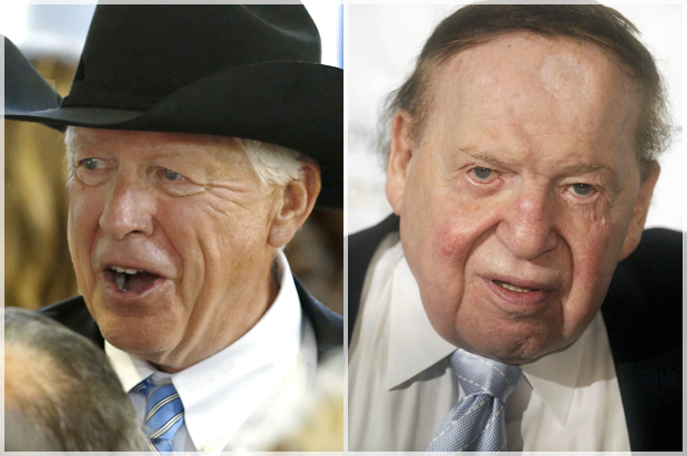 Foster Fries, Sheldon Adelson (AP/Dennis Van Tine/Keith Srakocic)