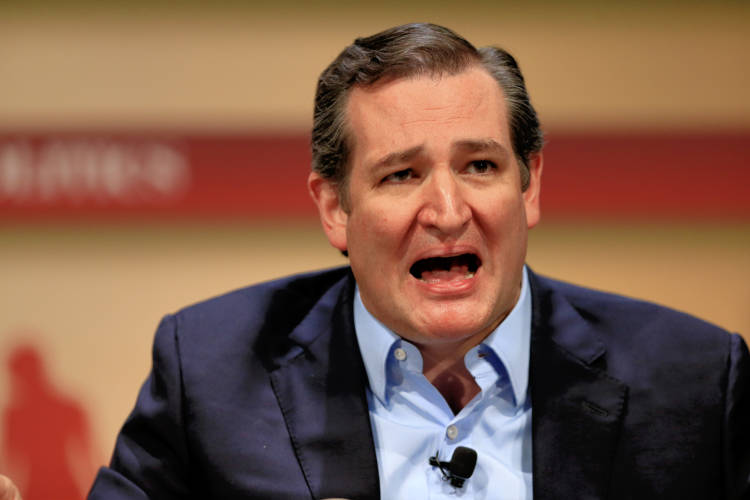 Republican Presidential candidate, Sen. Ted Cruz, R-Texas, speaks at the Family Leadership Summit in Ames, Iowa, Saturday, July 18, 2015. (AP/Nati Harnik)
