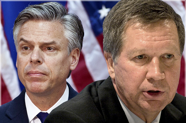 Jon Huntsman, John Kasich (Reuters/Chris Keane/Donna Carson/Photo montage by Salon)