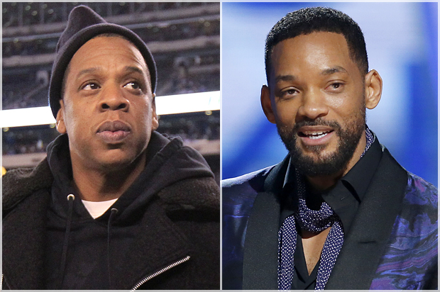 Jay Z, Will Smith (AP/Julio Cortez)