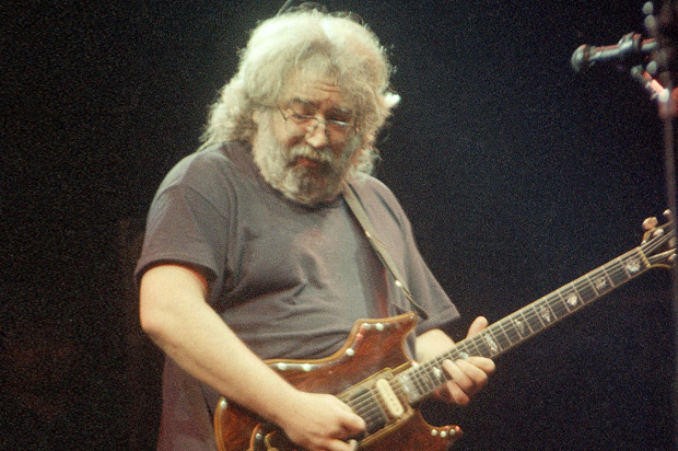 Jerry Garcia at Madison Square Garden, Sept. 15, 1987. (AP/Corey Struller)
