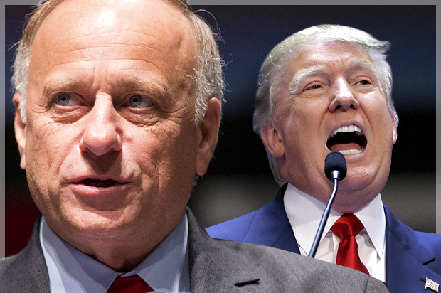 Steve King, Donald Trump (Reuters/Chris Keane/AP/Richard Drew/Photo montage by Salon)