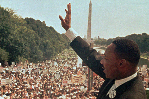 Dr. Martin Luther King Jr. at the March on Washington, D.C., Aug. 28, 1963. (AP)