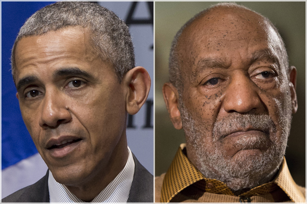 Barack Obama, Bill Cosby (AP/Carolyn Kaster/Evan Vucci)